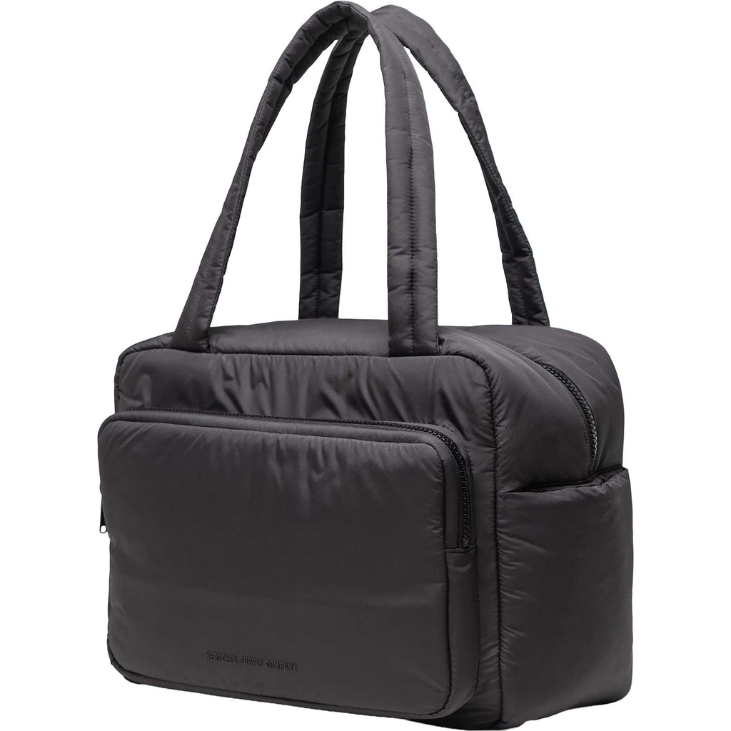 Herschel Cloudform Padded Duffel Bag Embroidery - Black - Front