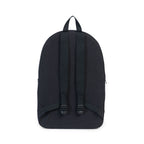 Herschel Cotton Daypack in Washed Canvas Embroidery - Black - Back 2