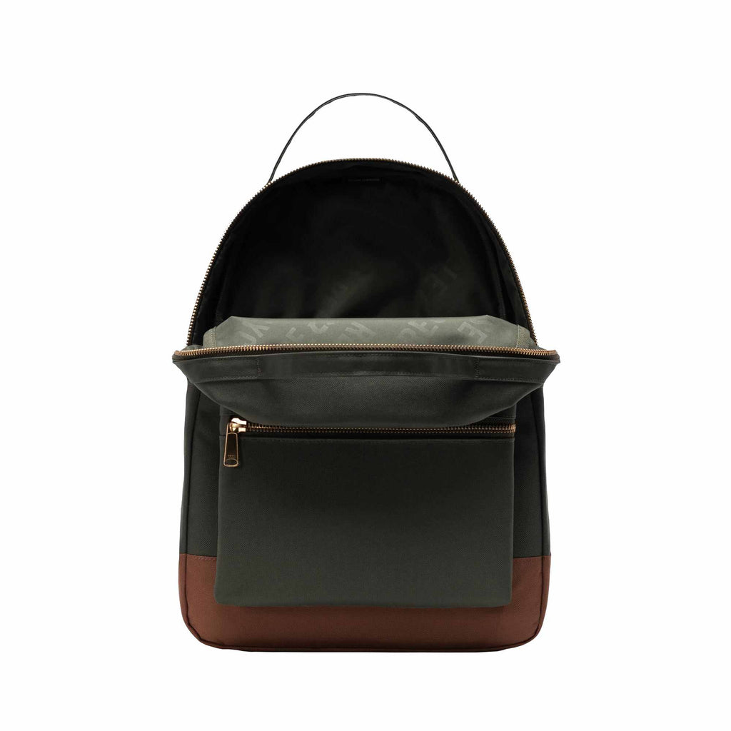 Herschel Eco Nova Backpack for 13 Inch Laptops Embroidery - Forest - Open