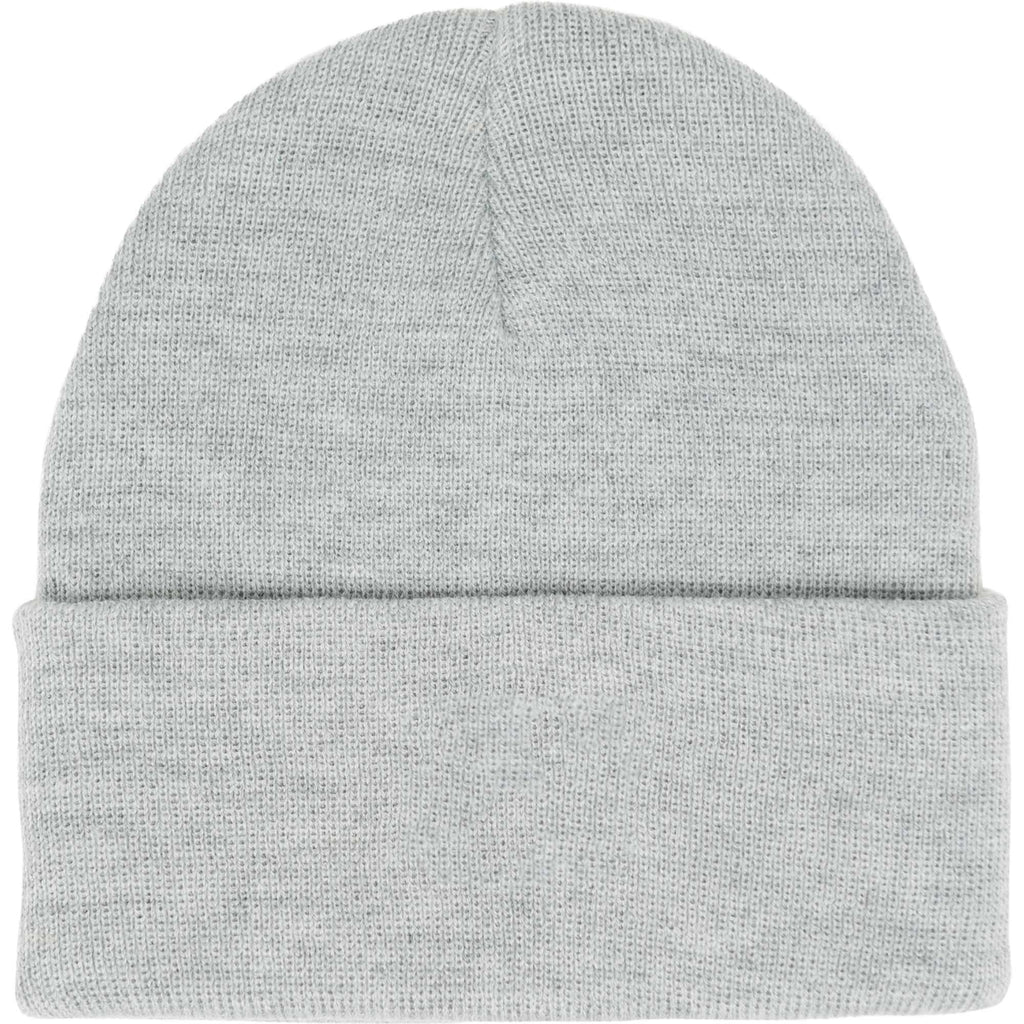 Herschel Elmer Cuff Beanie Embroidery - Heather Grey - Front