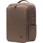 Herschel Kaslo Tech Daypack in Recycled Polyester, 16 Inch Embroidery - Light Brown - Left Angle