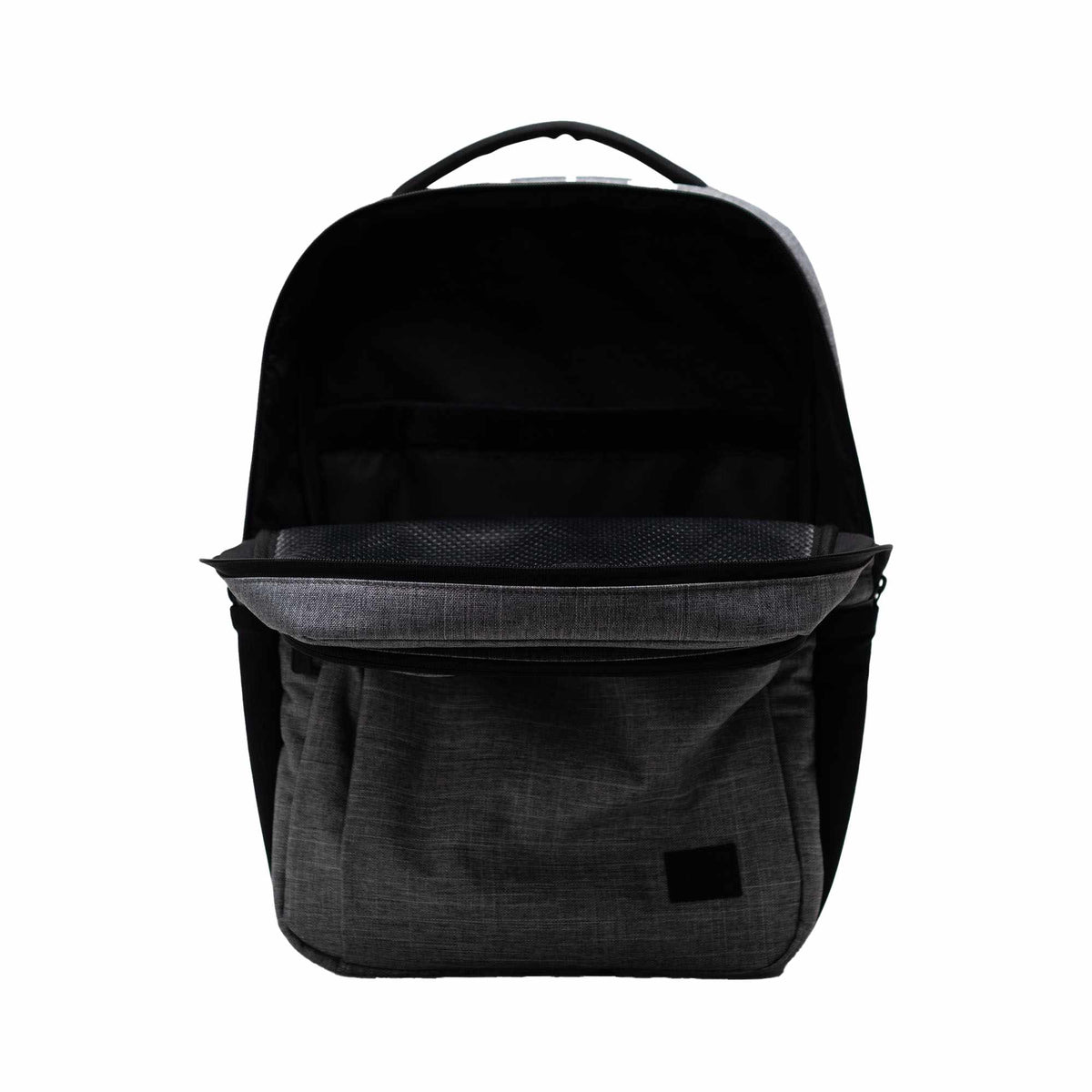 Herschel Kaslo Tech Daypack in Recycled Polyester, 16 Inch Embroidery - Raven Crosshatch - Front 2