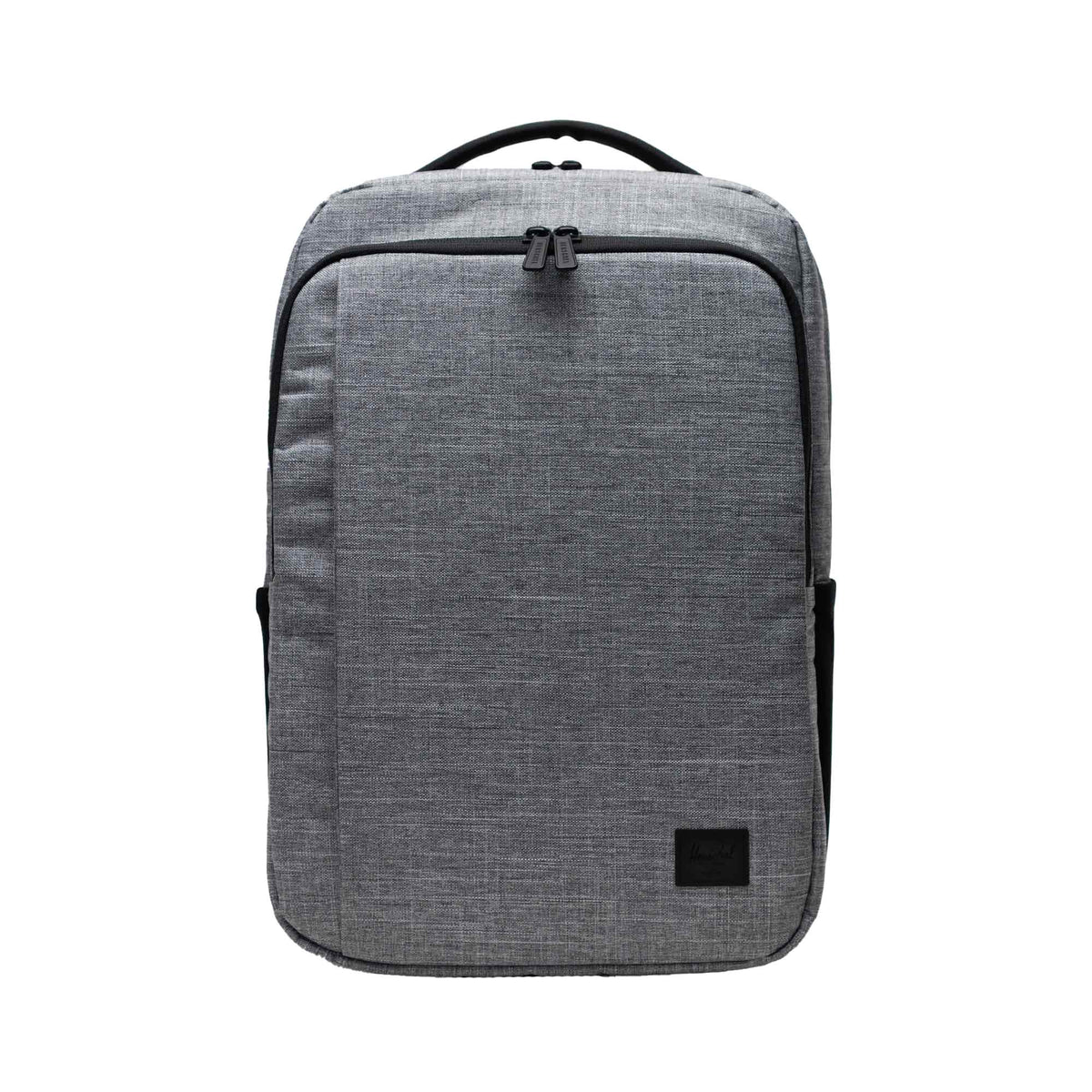 Herschel Kaslo Tech Daypack in Recycled Polyester, 16 Inch Embroidery - Raven Crosshatch - Front 3