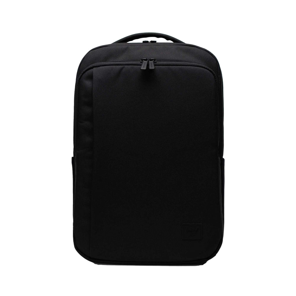 Herschel Kaslo Tech Daypack in Recycled Polyester, 16 Inch Transfer - Black - Front 3