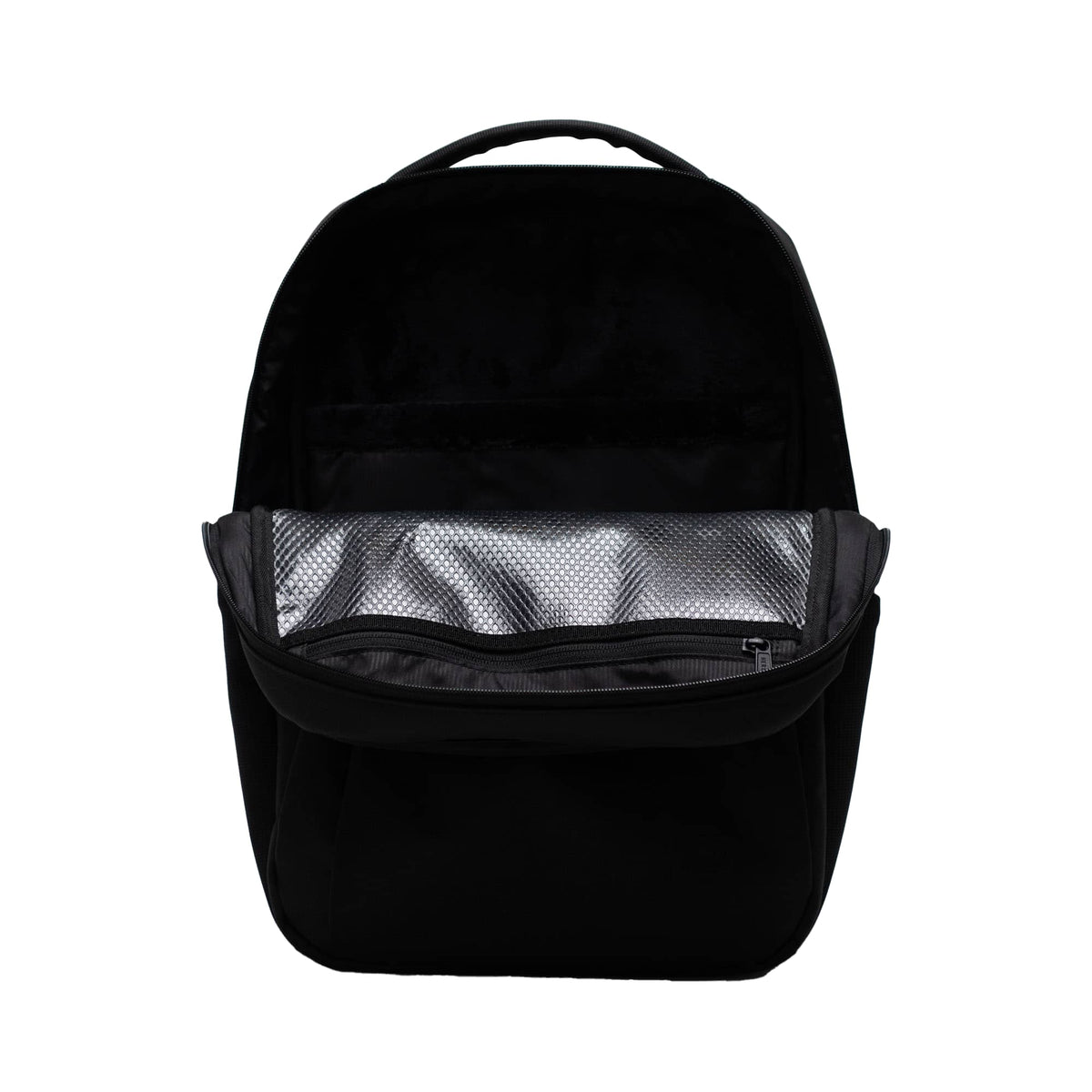 Herschel Kaslo Tech Daypack in Recycled Polyester, 16 Inch Transfer - Black - Front