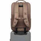 Herschel Kaslo Tech Daypack in Recycled Polyester, 16 Inch Transfer - Light Brown - Back