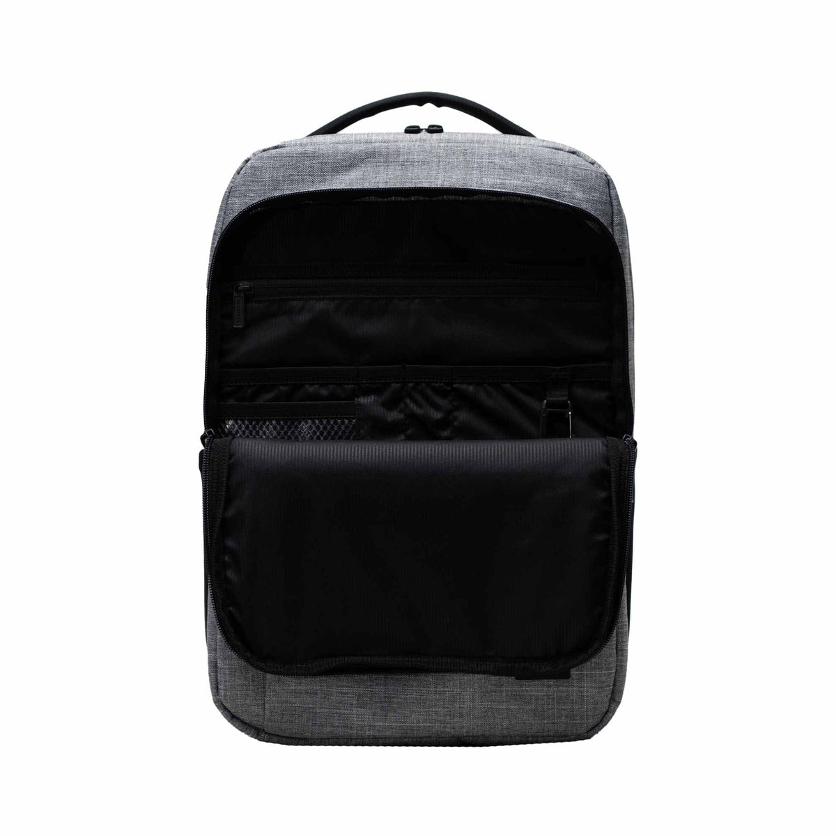 Herschel Kaslo Tech Daypack in Recycled Polyester, 16 Inch Transfer - Raven Crosshatch - Front