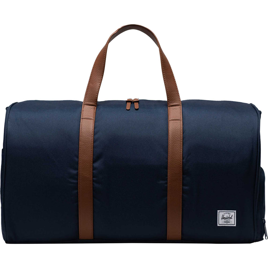 Herschel Novel Duffel Bag in Recycled Polyester Embroidery - Navy - Front
