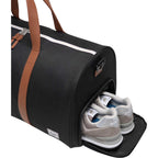 Herschel Novel Duffel Bag in Recycled Polyester Transfer - Black - Right Angle 2