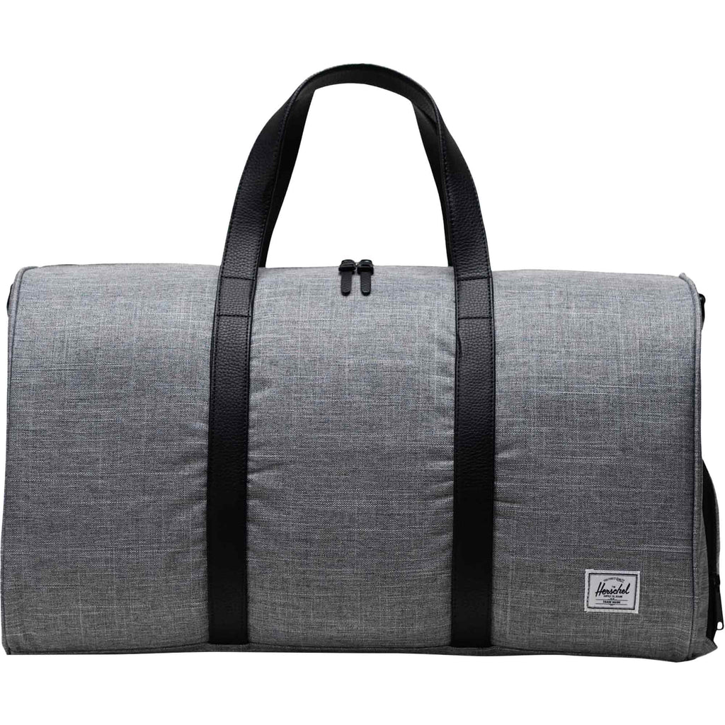 Herschel Novel Duffel Bag in Recycled Polyester Transfer - Raven Crosshatch - Front