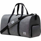 Herschel Novel Duffel Bag in Recycled Polyester Transfer - Raven Crosshatch - Left Angle