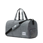 Herschel Novel Duffel Bag with Shoe Compartment, 20 Inches Embroidery - Raven Crosshatch - Right Angle