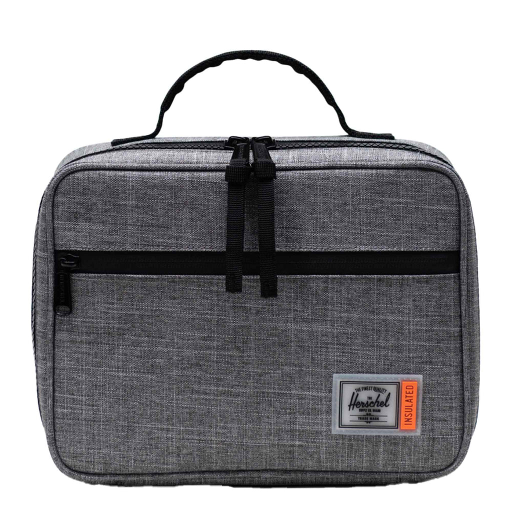 Herschel Pop Quiz Insulated Lunch Box Transfer - Raven Crosshatch - Front 2