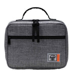 Herschel Pop Quiz Insulated Lunch Box Transfer - Raven Crosshatch - Front 2