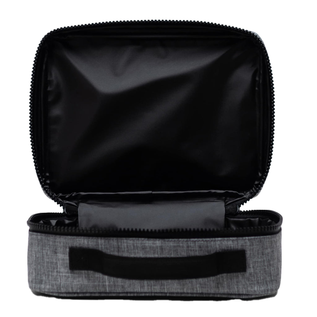 Herschel Pop Quiz Insulated Lunch Box Transfer - Raven Crosshatch - Front