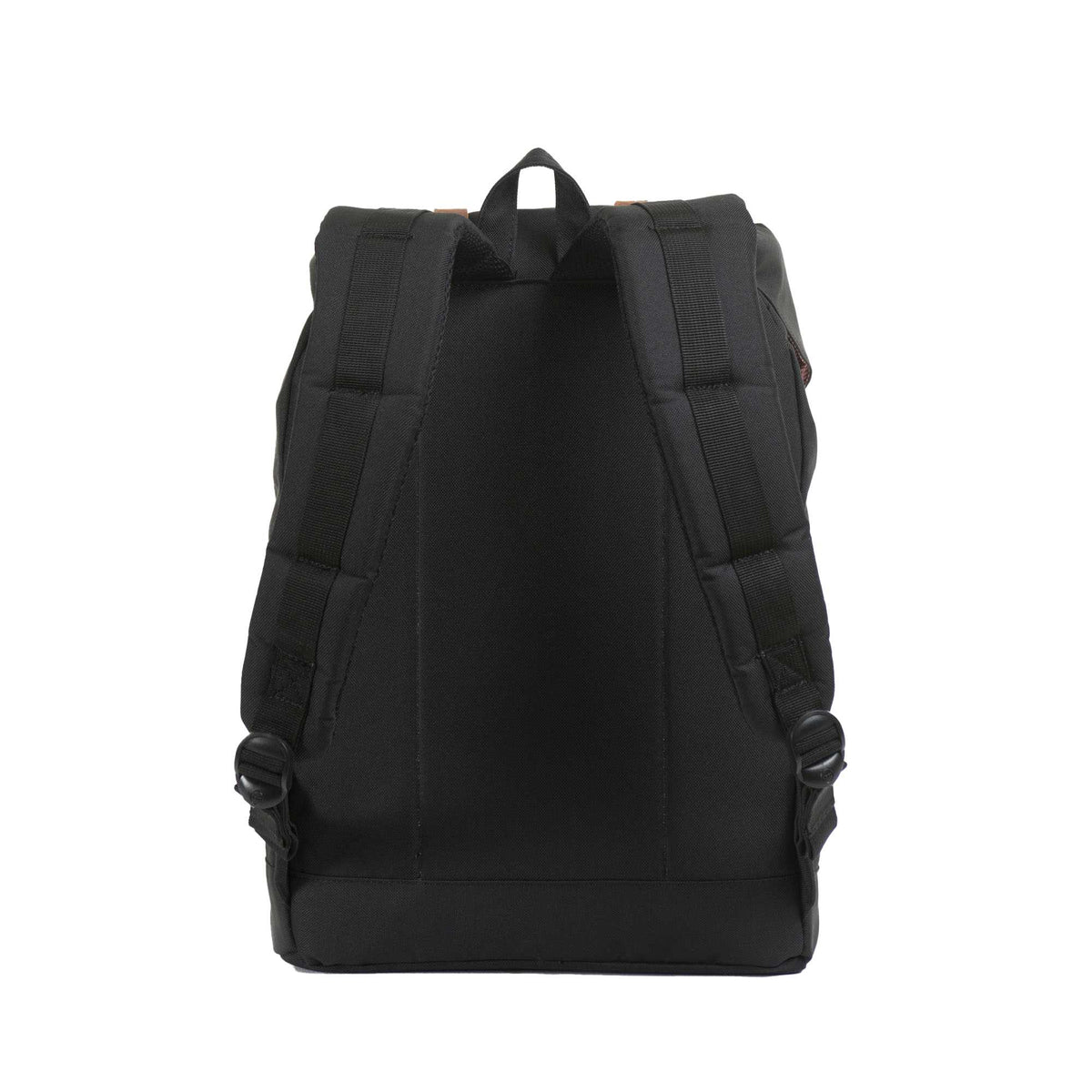 Herschel Retreat Drawstring Backpack in Polycanvas, 15 Inch Embroidery - Black - Back