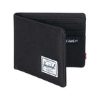Herschel Roy Bifold Wallet with Coin Pocket Transfer - Black - Left Side