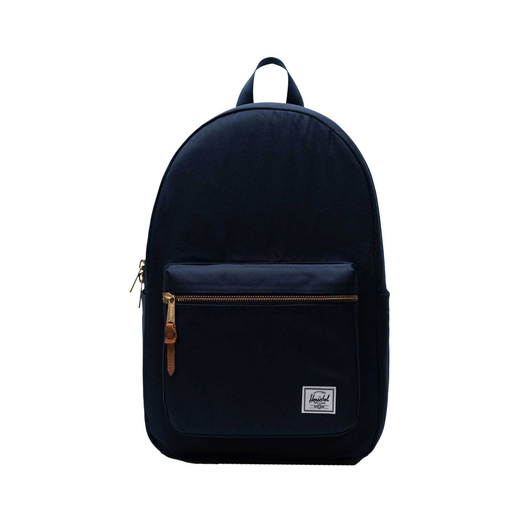 Herschel Settlement Backpack in Recycled Polyester, 15 Inch Embroidery - Navy - Front 2