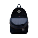 Herschel Settlement Backpack in Recycled Polyester, 15 Inch Embroidery - Navy - Front