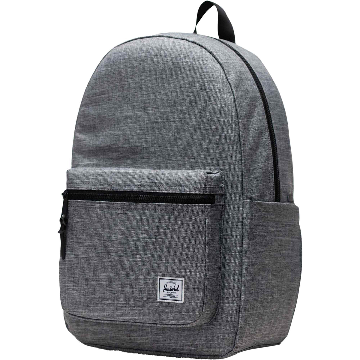 Herschel Settlement Backpack in Recycled Polyester, 15 Inch Embroidery - Raven Crosshatch - Left Angle