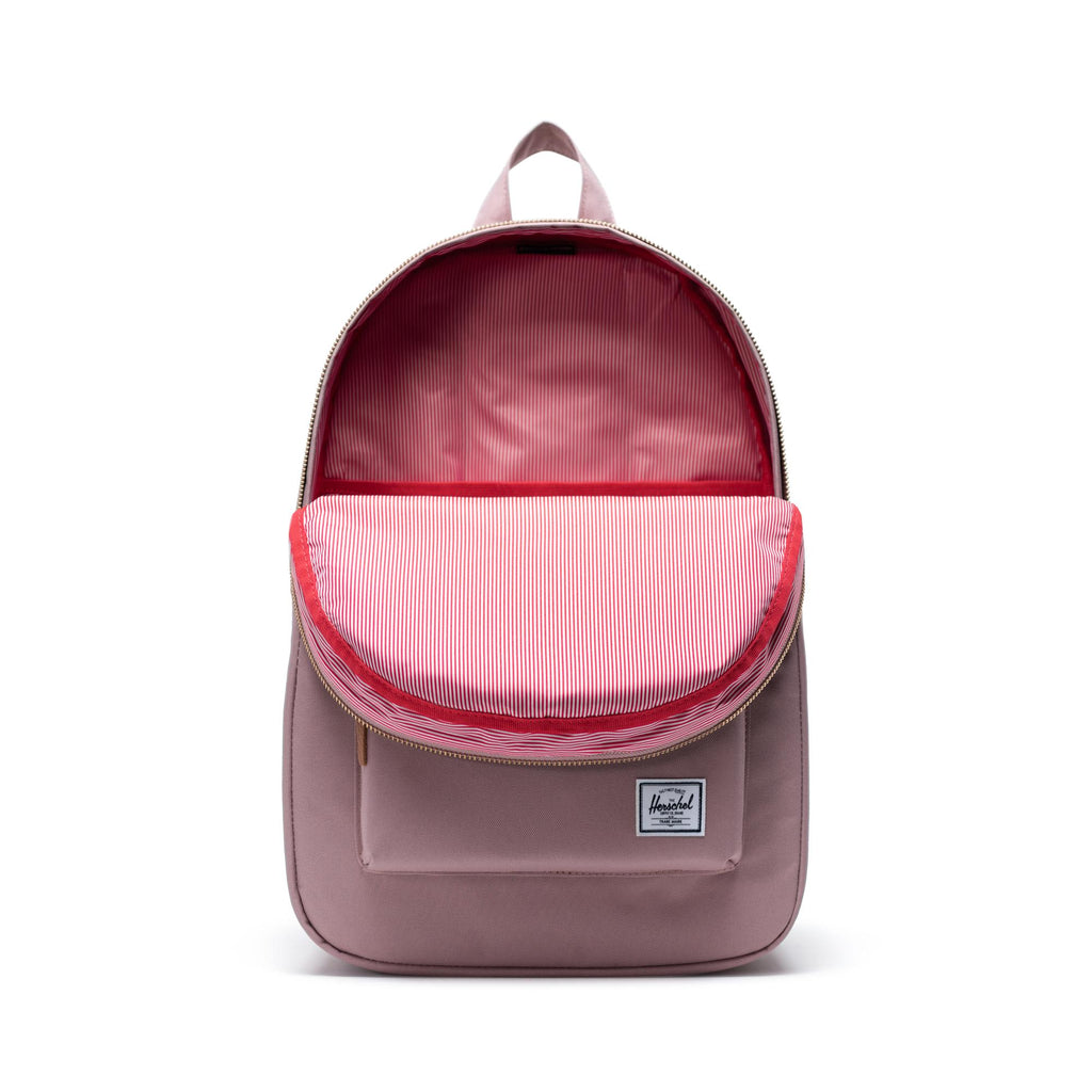 Herschel Settlement Laptop Backpack in Polycanvas, 15 Inch Transfer - Ash Rose - Open 2