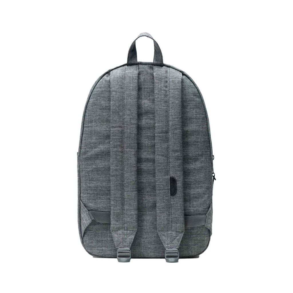 Herschel Settlement Laptop Backpack in Polycanvas, 15 Inch Transfer - Raven Crosshatch - Back