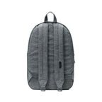 Herschel Settlement Laptop Backpack in Polycanvas, 15 Inch Transfer - Raven Crosshatch - Back
