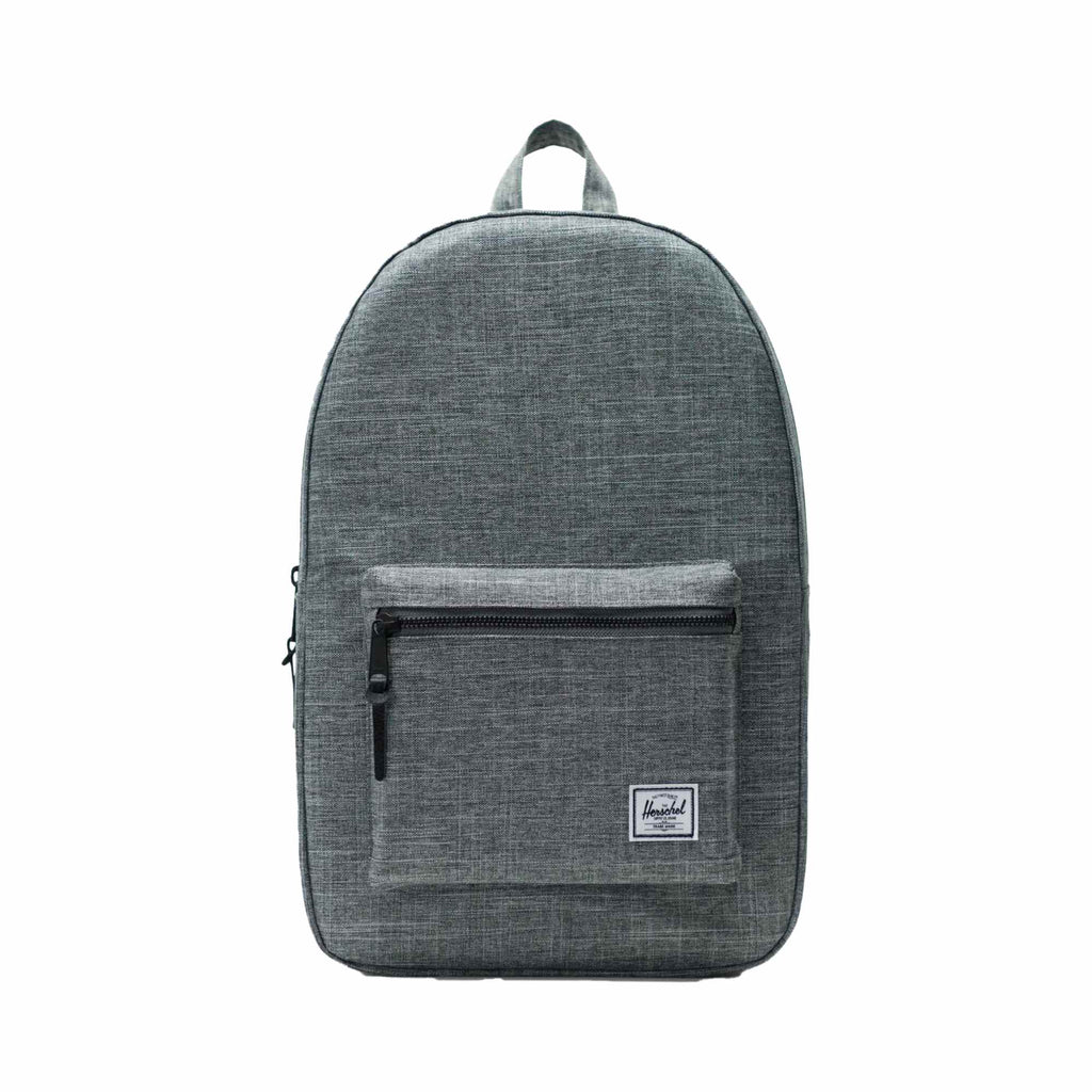 Herschel Settlement Laptop Backpack in Polycanvas, 15 Inch Transfer - Raven Crosshatch - Front
