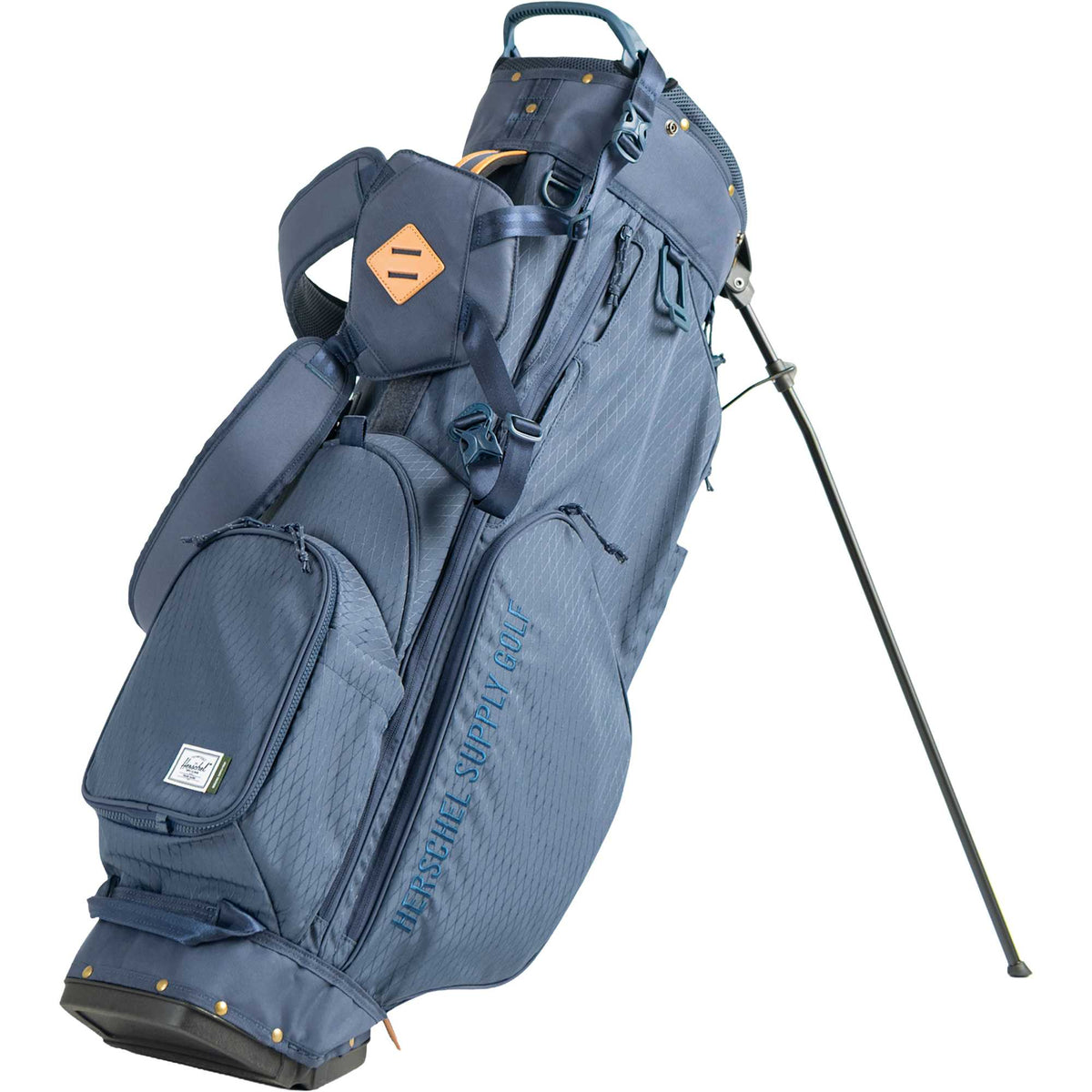 Herschel Watt Golf Stand Bag with Cooler Pocket Embroidery - Navy - Photo