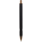 Hexi Soft Touch Gel Pen with Hexagonal Grip Full Color - Black - Back