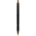 Hexi Soft Touch Gel Pen with Hexagonal Grip Full Color - Black - Clip