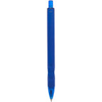 Hexi Soft Touch Gel Pen with Hexagonal Grip Full Color - Blue - Back