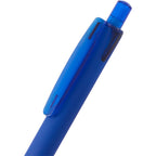 Hexi Soft Touch Gel Pen with Hexagonal Grip Full Color - Blue - Detail