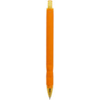 Hexi Soft Touch Gel Pen with Hexagonal Grip Full Color - Orange - Back