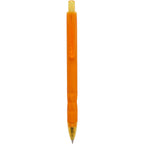 Hexi Soft Touch Gel Pen with Hexagonal Grip Full Color - Orange - Clip