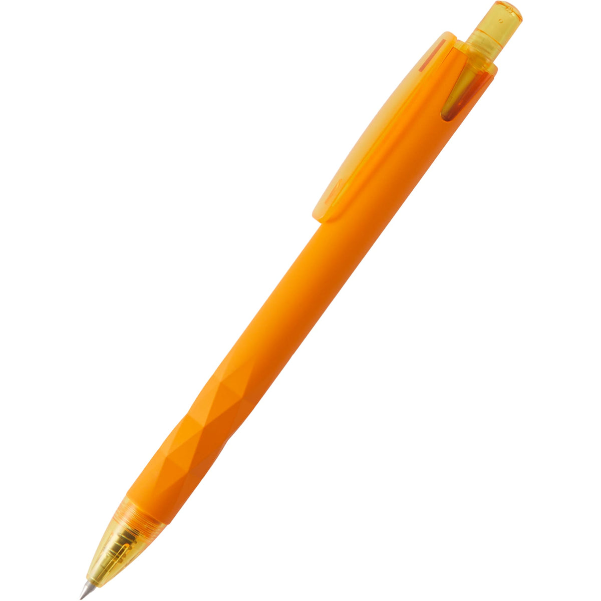 Hexi Soft Touch Gel Pen with Hexagonal Grip Full Color - Orange - Detail 3
