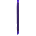 Hexi Soft Touch Gel Pen with Hexagonal Grip Full Color - Purple - Back