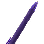Hexi Soft Touch Gel Pen with Hexagonal Grip Full Color - Purple - Detail 2