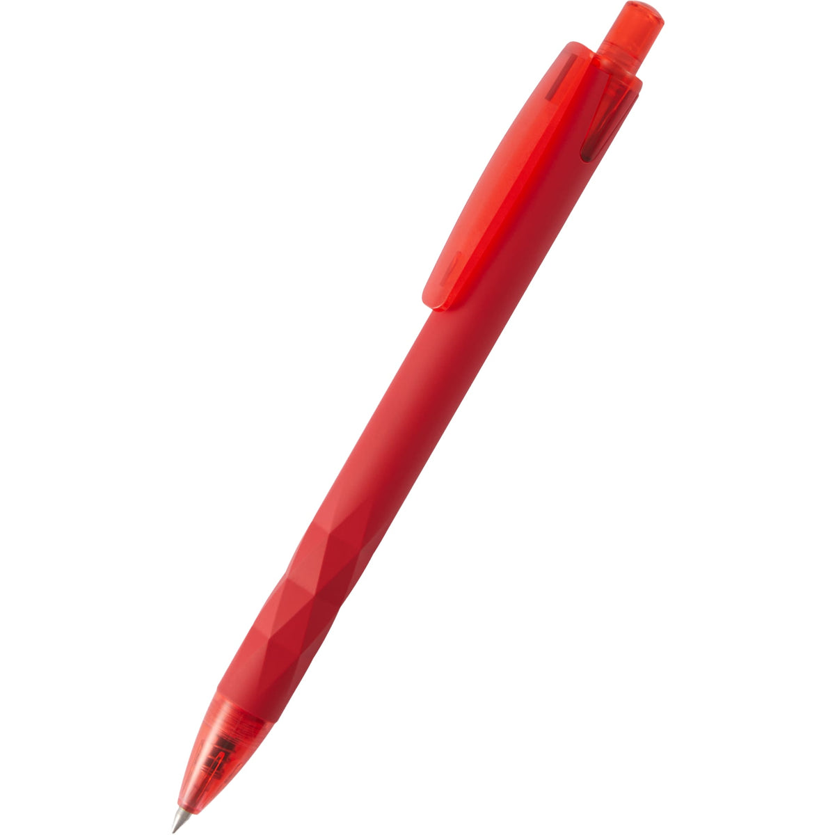 Hexi Soft Touch Gel Pen with Hexagonal Grip Full Color - Red - Detail 3