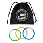 Hide and Go Swim Diving Rings - Black - Silk Screen