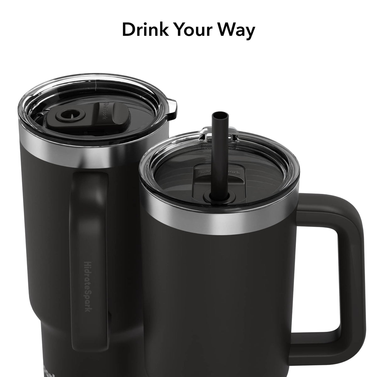 HidrateSpark Pro Smart Tumbler, 30 oz - Black - Detail 5