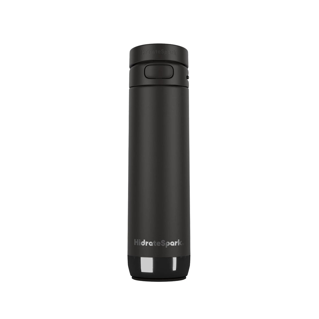 HidrateSpark PRO Smart Water Bottle with Chug Lid, 21 oz Full Color - Black - Back