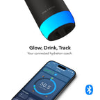 HidrateSpark PRO Smart Water Bottle with Chug Lid, 21 oz Full Color - Black - Detail 4