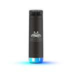 HidrateSpark PRO Smart Water Bottle with Chug Lid, 21 oz Full Color - Black - Front