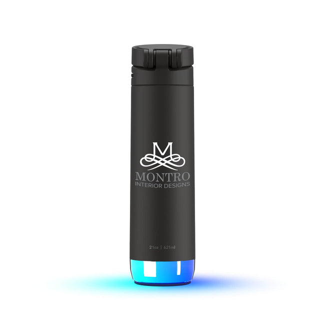 HidrateSpark PRO Smart Water Bottle with Chug Lid, 21 oz Laser Engraving