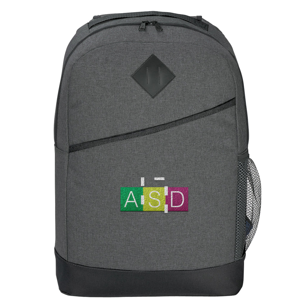 High Line Custom Logo Backpack - Gray - Embroidery