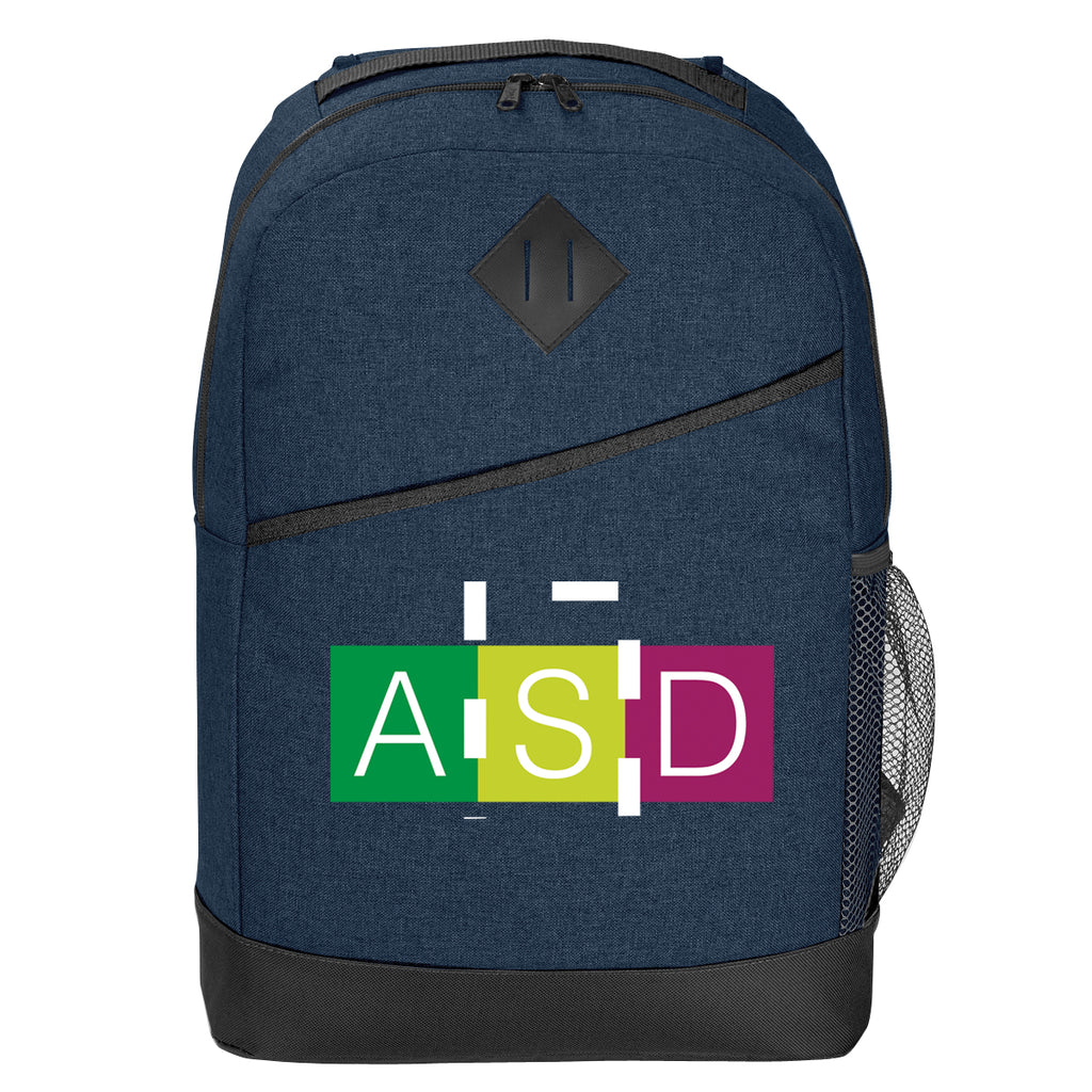 High Line Custom Logo Backpack - Slate Blue - Colorbrite
