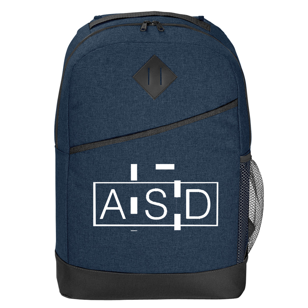 High Line Custom Logo Backpack - Slate Blue - Silk Screen
