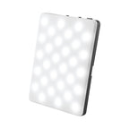 High Power Video Light Clip, 60 LED - Black with White - Angle_White