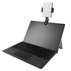 High Power Video Light Clip, 60 LED - Black with White - Laptop